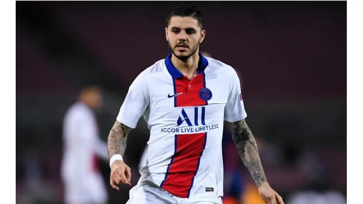 Mauro Icardi durante un encuentro con PSG.