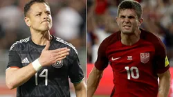 Javier Chicharito Hernández y Christian Pulisic