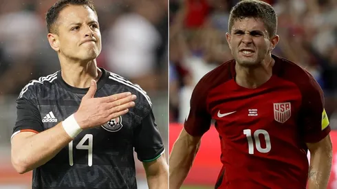 Javier Chicharito Hernández y Christian Pulisic