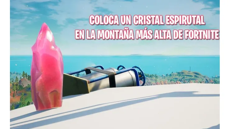 Cómo colocar un Cristal Espiritual en la montaña más alta - Desafíos Fortnite
