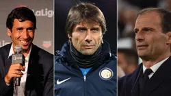 Raúl, Antonio Conte y Massimiliano Allegri, candidatos al banquillo de Real Madrid.