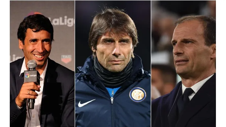 Raúl, Antonio Conte y Massimiliano Allegri, candidatos al banquillo de Real Madrid.