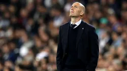 Zinedine Zidane durante un encuentro con Real Madrid.