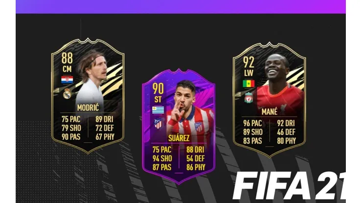 Nuevas cartas para Mané, Luis Suárez, Modric y Gnabry en el TOTW 35 del FIFA 21