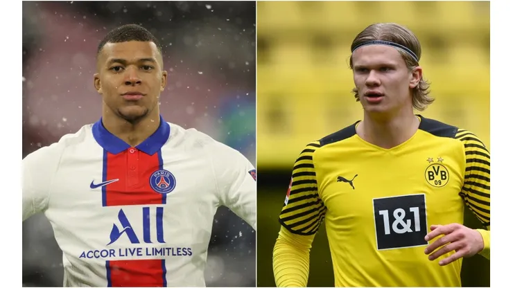 Mbappé y Haaland (Foto: Getty)