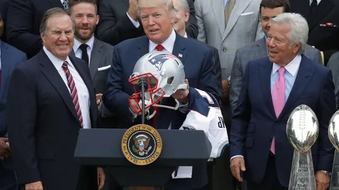 Bill Belichick, Donald Trump y Robert Kraft