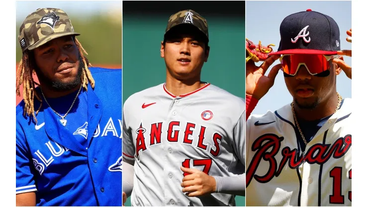 Vladimir Guerrero Jr., Ronald Acuña Jr, y Shohei Ohtani (Fotos: Getty)