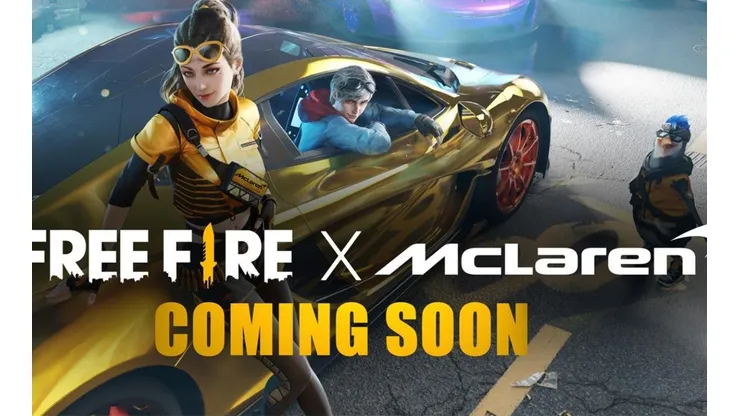 Free Fire anticipa su nueva colaboración con McLaren