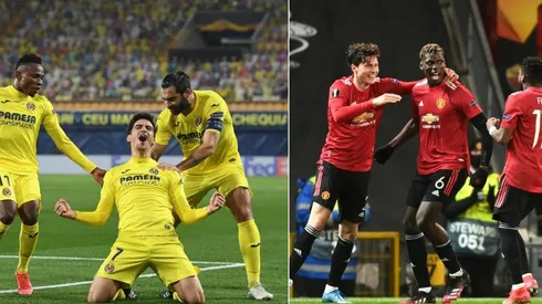Villarreal y Manchester United, finalistas de la Europa League.