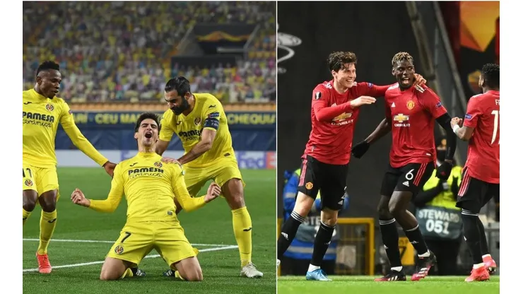 Villarreal y Manchester United, finalistas de la Europa League.