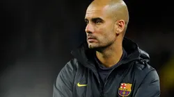 Pep Guardiola durante un encuentro con Barcelona-
