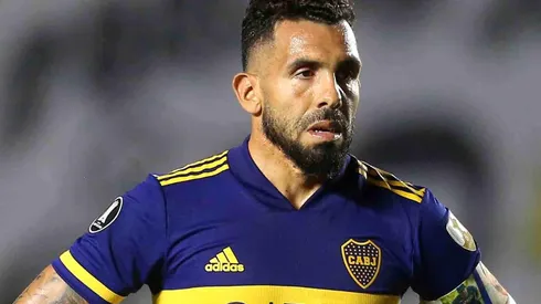 Carlos Tévez partió de titular en la Bombonera contra The Strongest por la Copa Libertadores (Foto: Getty Images).