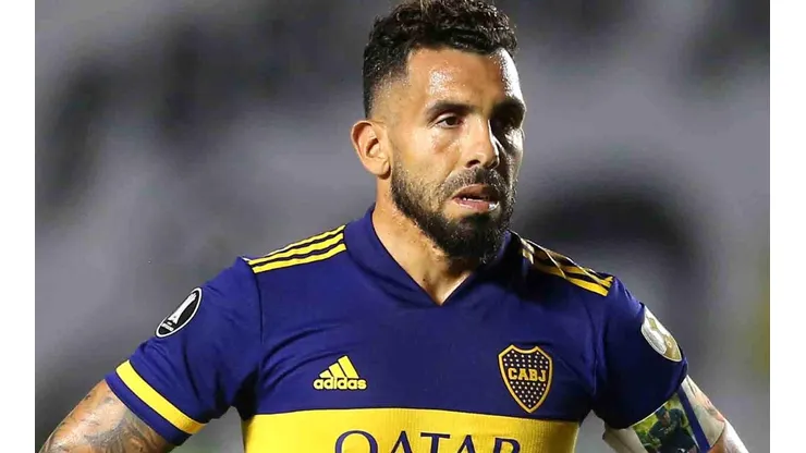 Carlos Tévez partió de titular en la Bombonera contra The Strongest por la Copa Libertadores (Foto: Getty Images).