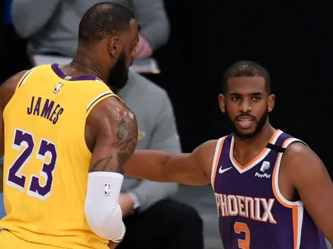 LeBron y Paul, golpeados: lesionados para Lakers vs. Suns de Playoffs