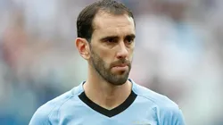 Diego Godín con el seleccionado uruguayo.