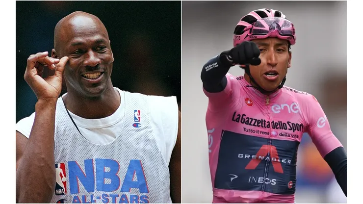 Michael Jordan y Egan Bernal