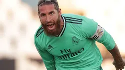 Sergio Ramos durante un encuentro con Real Madrid.