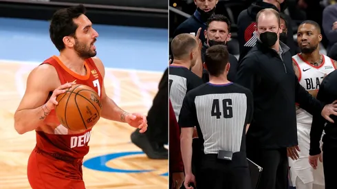 Facundo Campazzo en Nuggets vs. Blazers