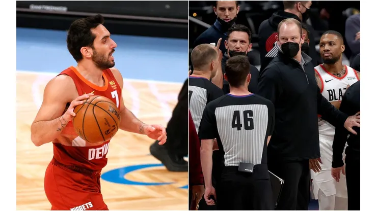 Facundo Campazzo en Nuggets vs. Blazers