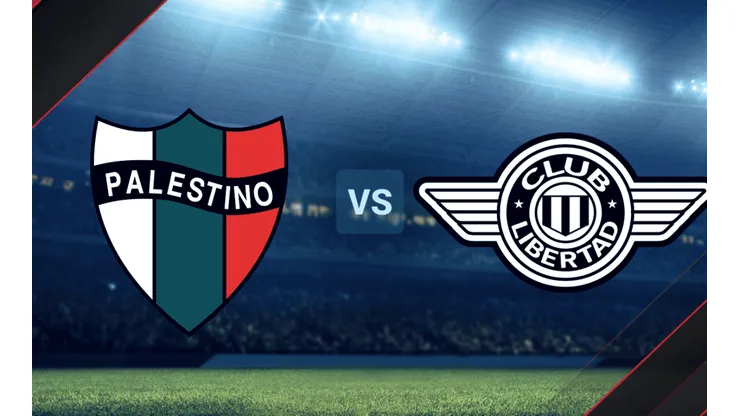 Palestino vs. Libertad por la Copa Sudamericana.