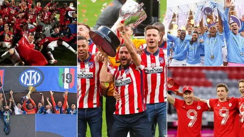 Campeones de Ligue One, Bundesliga, Serie A, LaLiga y Premier League.