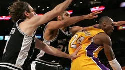 Fabricio Oberto, Tim Duncan y Kobe Bryant