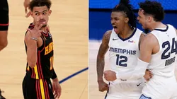 Trae Young, Ja Morant y Dillon Brooks