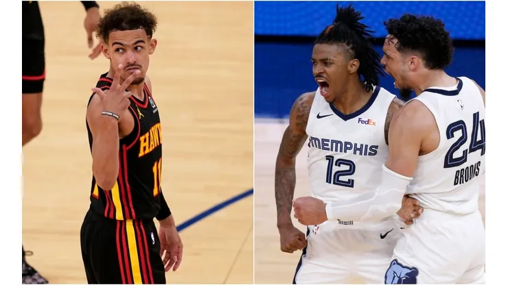 Trae Young, Ja Morant y Dillon Brooks