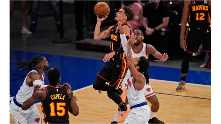 Trae Young ante los Knicks (Foto: Getty)
