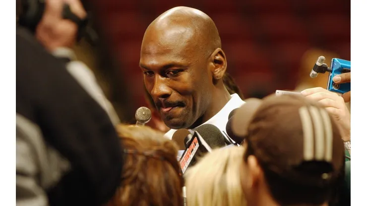 Michael Jordan con periodista de ESPN