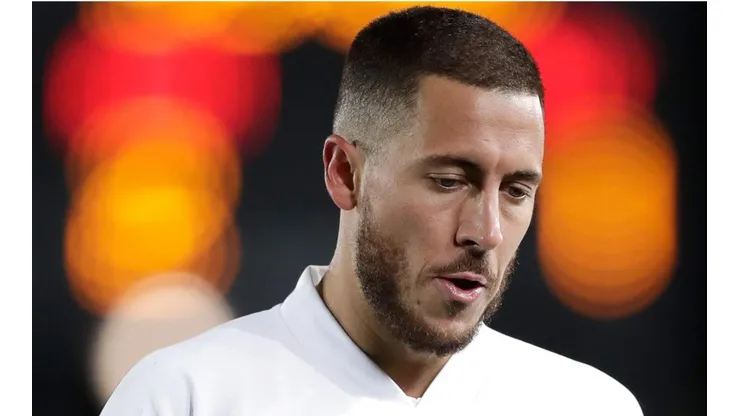Eden Hazard durante un encuentro con Real Madrid.