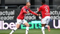 El festejo de los jugadores de Lille.