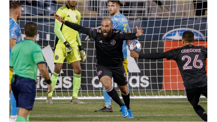 Gonzalo Higuaín viene de marcar un doblete ante Cincinnati (Getty Images)