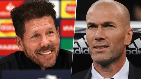 Atletico de Madrid de Diego Simeone y Real Madrid de Zinedine Zidane definirán esta jornada quién será el nuevo campeón de LaLiga (Fuente: Getty Images)