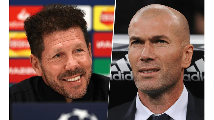 Atletico de Madrid de Diego Simeone y Real Madrid de Zinedine Zidane definirán esta jornada quién será el nuevo campeón de LaLiga (Fuente: Getty Images)