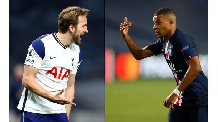 Harry Kane y Kylian Mbappé.