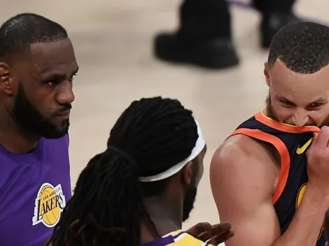 ¿Se le burló en la cara? El polémico gesto de LeBron James a Stephen Curry