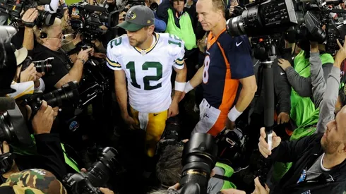 Aaron Rodgers y Peyton Manning