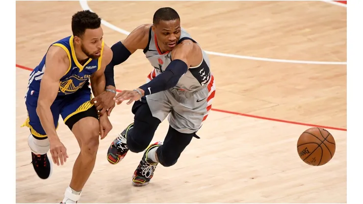 Stephen Curry y Russell Westbrook (Foto: Getty)