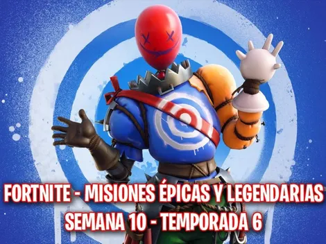 Estas son las misiones épicas y legendarias de la Semana 10 de Fortnite