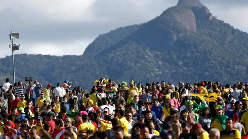 Los hinchas de Argentina copando Brasil durante la Copa América 2019 (Getty Images)