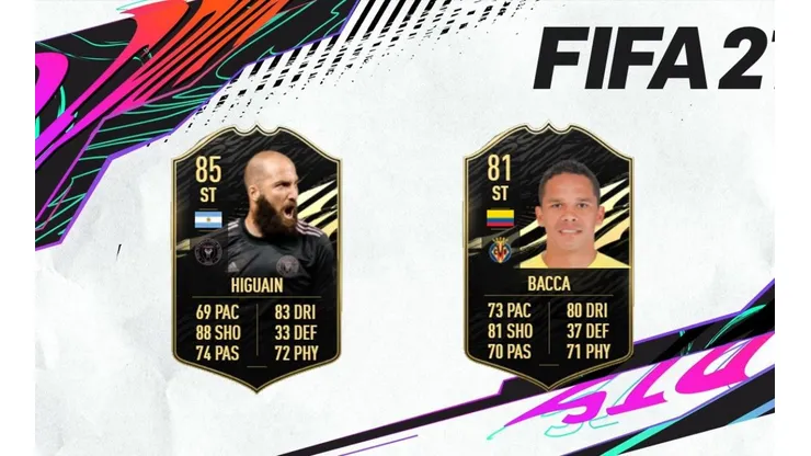 El pipa Higuaín y Carlos Bacca se destacan en el nuevo TOTW 34 del FIFA 21