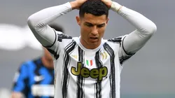 Cristiano Ronaldo durante un encuentro con Juventus.