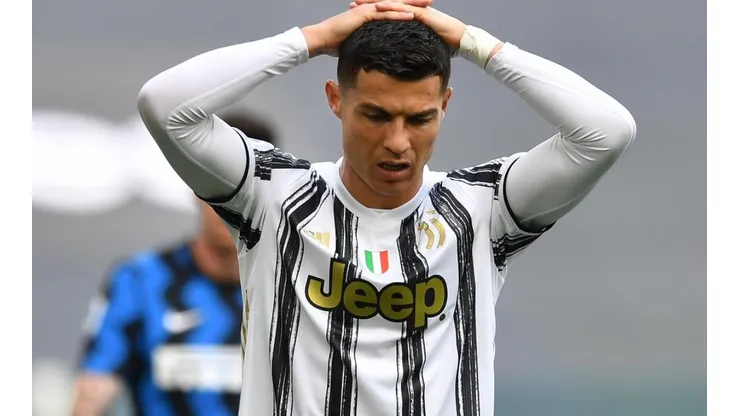 Cristiano Ronaldo durante un encuentro con Juventus.