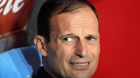Massimiliano Allegri durante un encuentro de la Serie A.