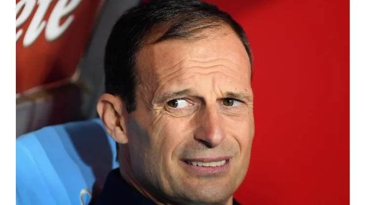Massimiliano Allegri durante un encuentro de la Serie A.