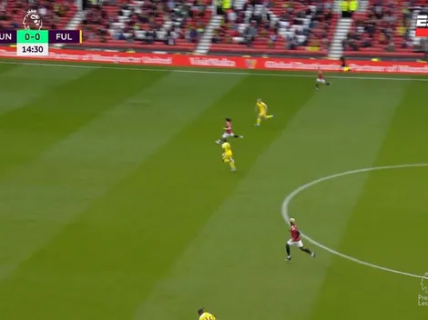 Primer Old Trafford con hinchas en 14 meses y Cavani hace esto: está loco