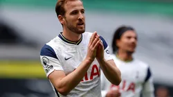 Harry Kane durante un encuentro con Tottenham.