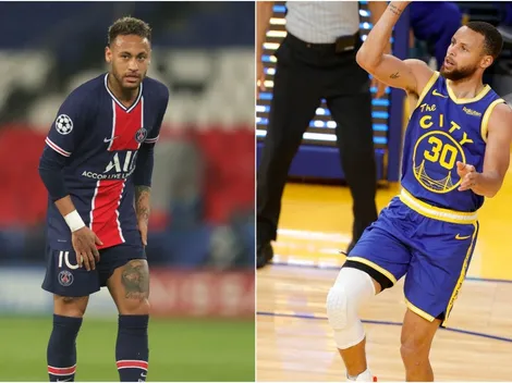 Neymar retó a Curry tras realizar un gran triple en la práctica del PSG