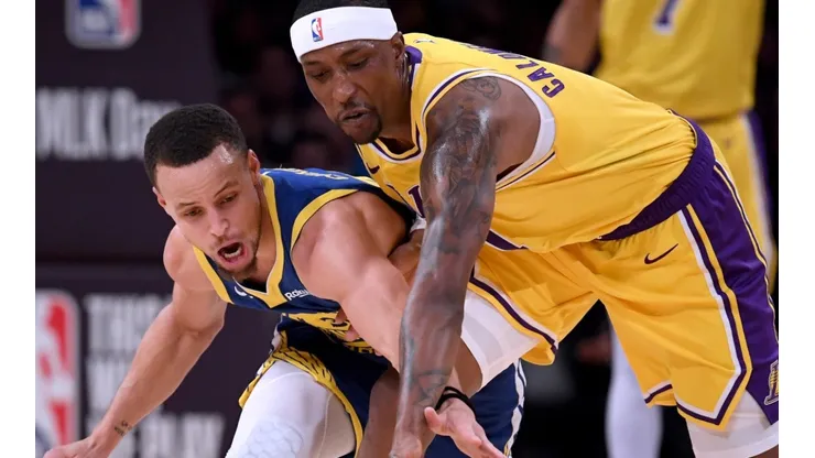 Stephen Curry y Kentavious Caldwell-Pope